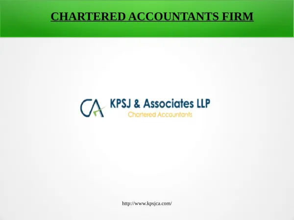 Top CA Firm Ahmedabad, Best CA Firm India – KPSJ Associates LLP