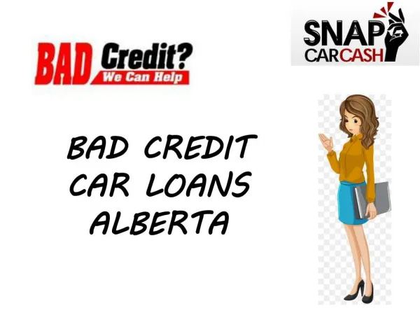 Bad Credit Car Loans Alberta