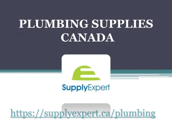 Plumbing Supplies Online Store