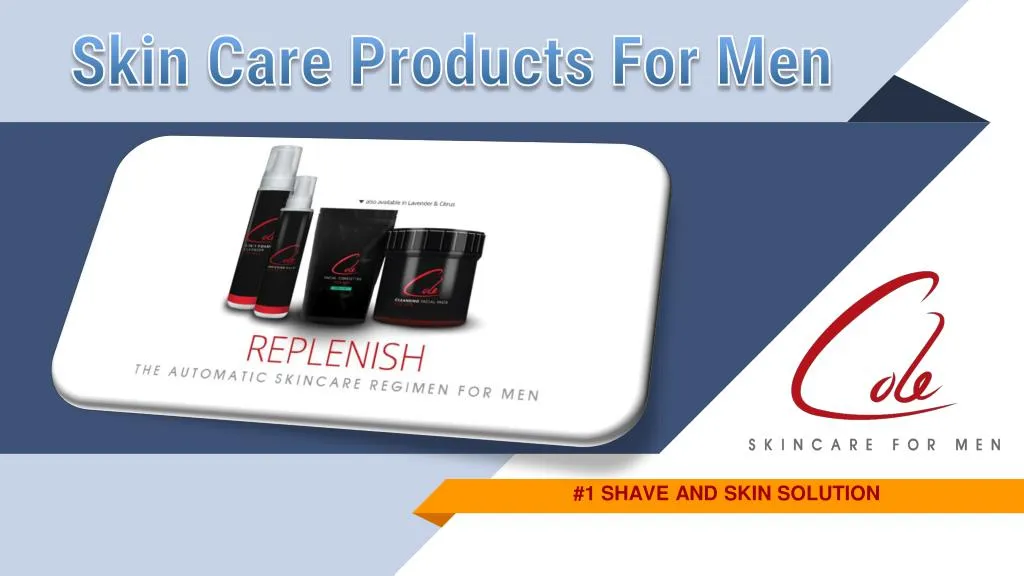 skin care products for men