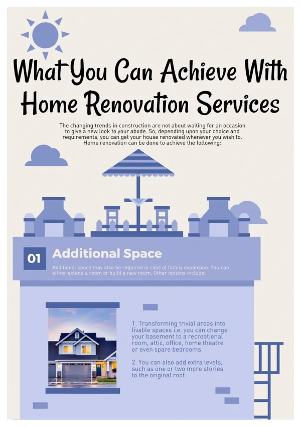 What You Could Achieve With Home Renovation Services