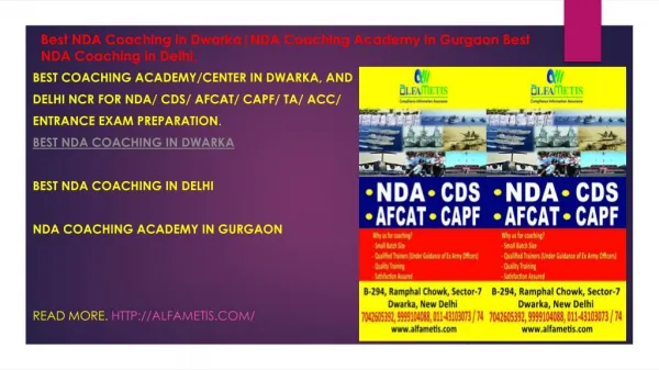 Best NDA Coaching in Dwarka|NDA Coaching Academy in Gurgaon|Best NDA Coaching in Delhi,