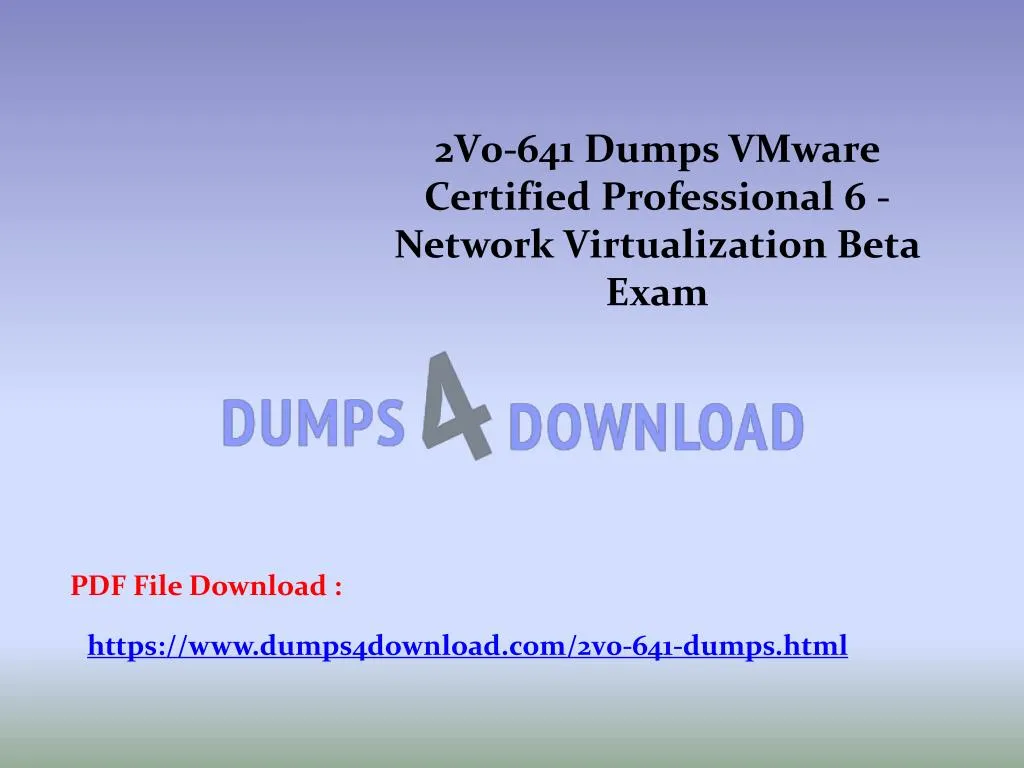 2v0 641 dumps vmware certified professional