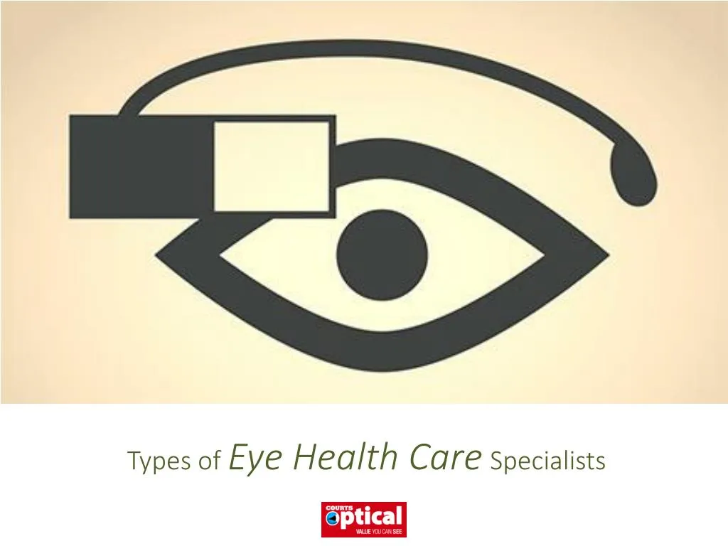 types of eye health care specialists