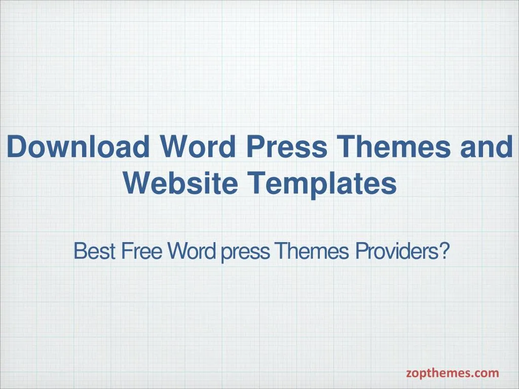 download word press themes and website templates