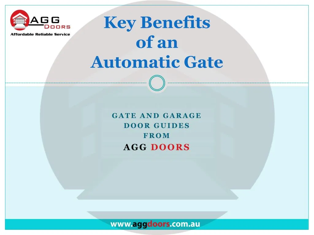 key benefits of an automatic gate