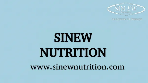 Sinew Nutrition and its popular bodybuilding supplements