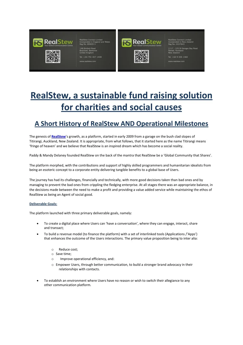 realstew a sustainable fund raising solution