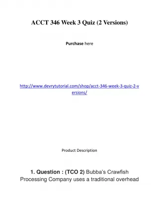 ACCT 346 Week 3 Quiz (2 Versions) - slide 1