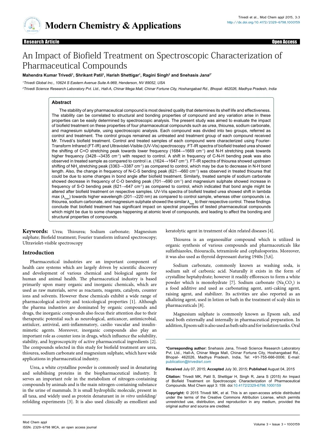 trivedi et al mod chem appl 2015 3 3 http