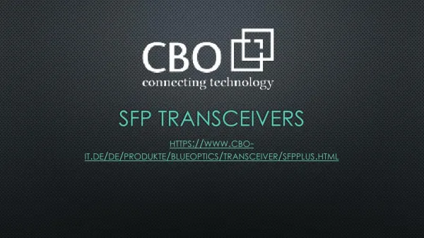 SFP Transceivers