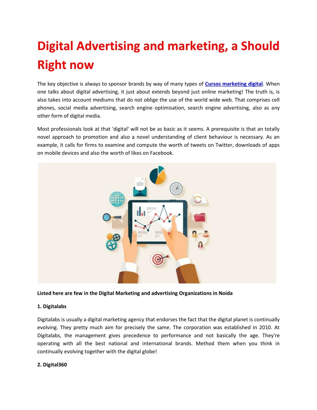 digital advertising and marketing a should right