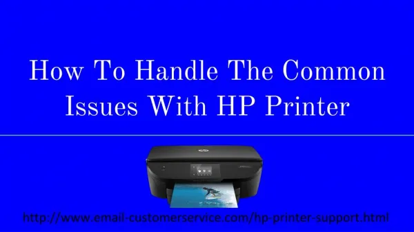 How To Handle The Common Issues With HP Printe