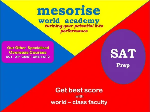 Best SAT Class Gurgaon - mesorise world academy