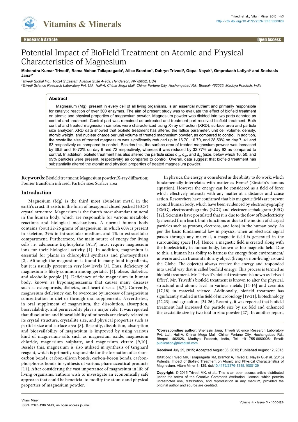 trivedi et al vitam miner 2015 4 3 http