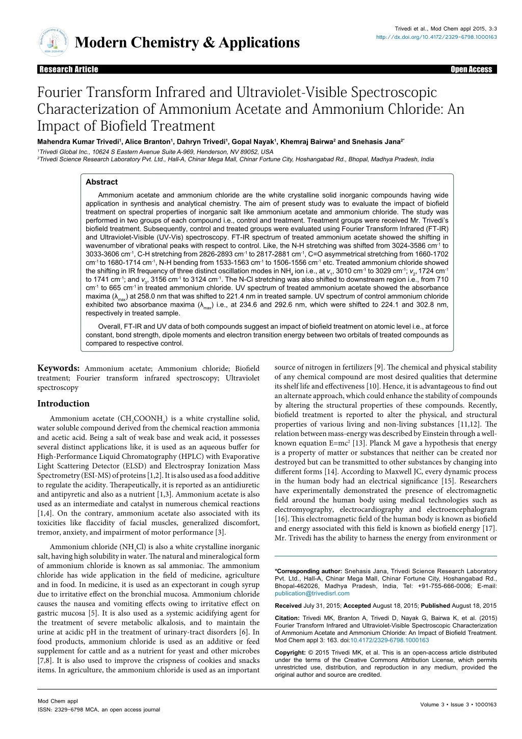 trivedi et al mod chem appl 2015 3 3 http