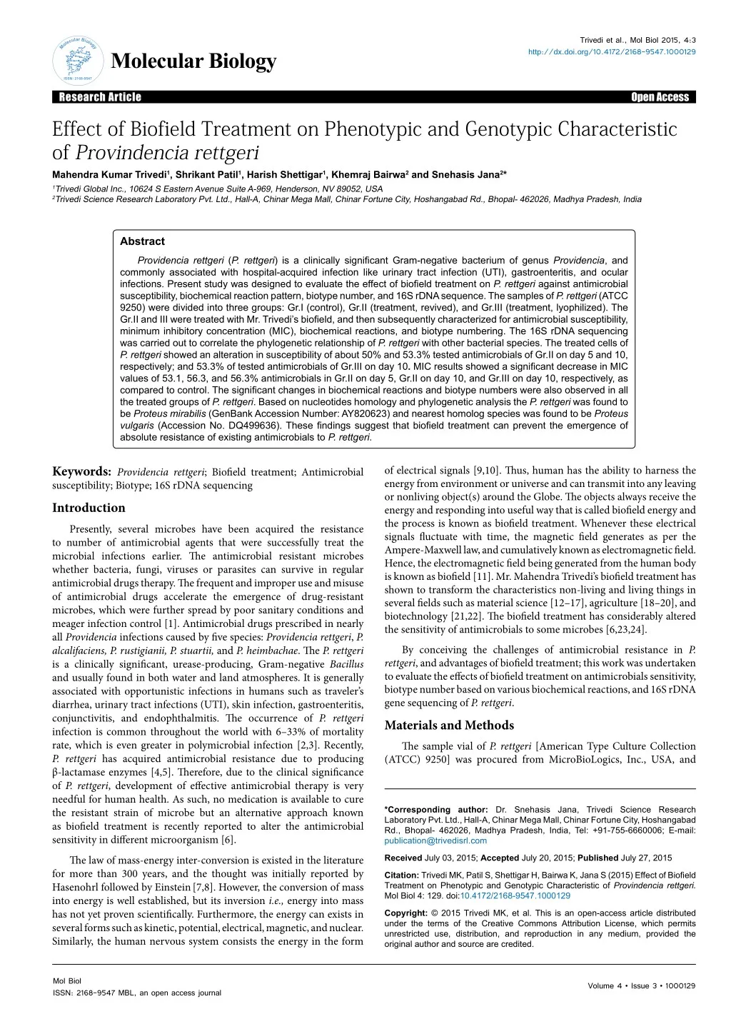 trivedi et al mol biol 2015 4 3 http