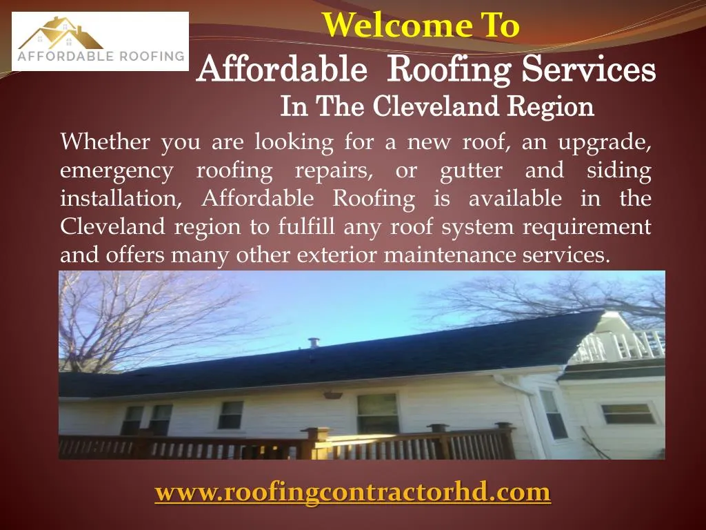 welcome to affordable roofing services