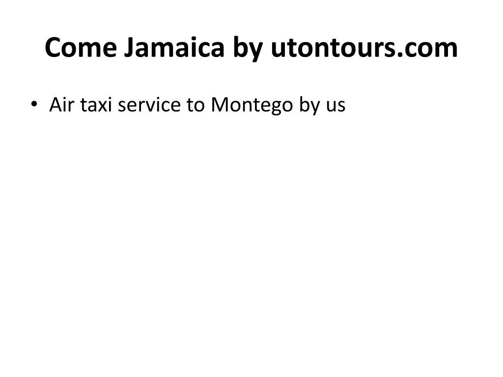 come jamaica by utontours com