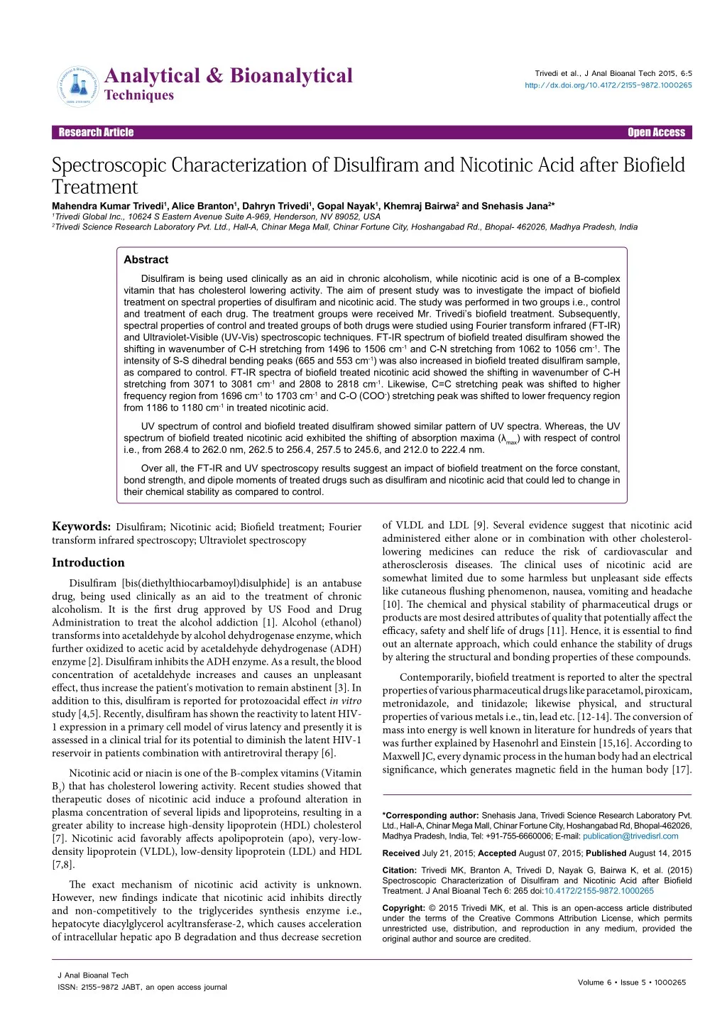 analytical bioanalytical techniques