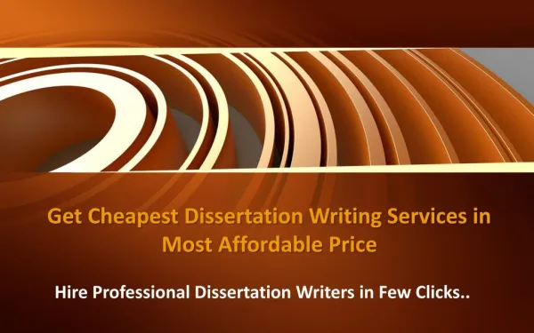 Get Cheapest Dissertation Writing Services in Most Affordable Price