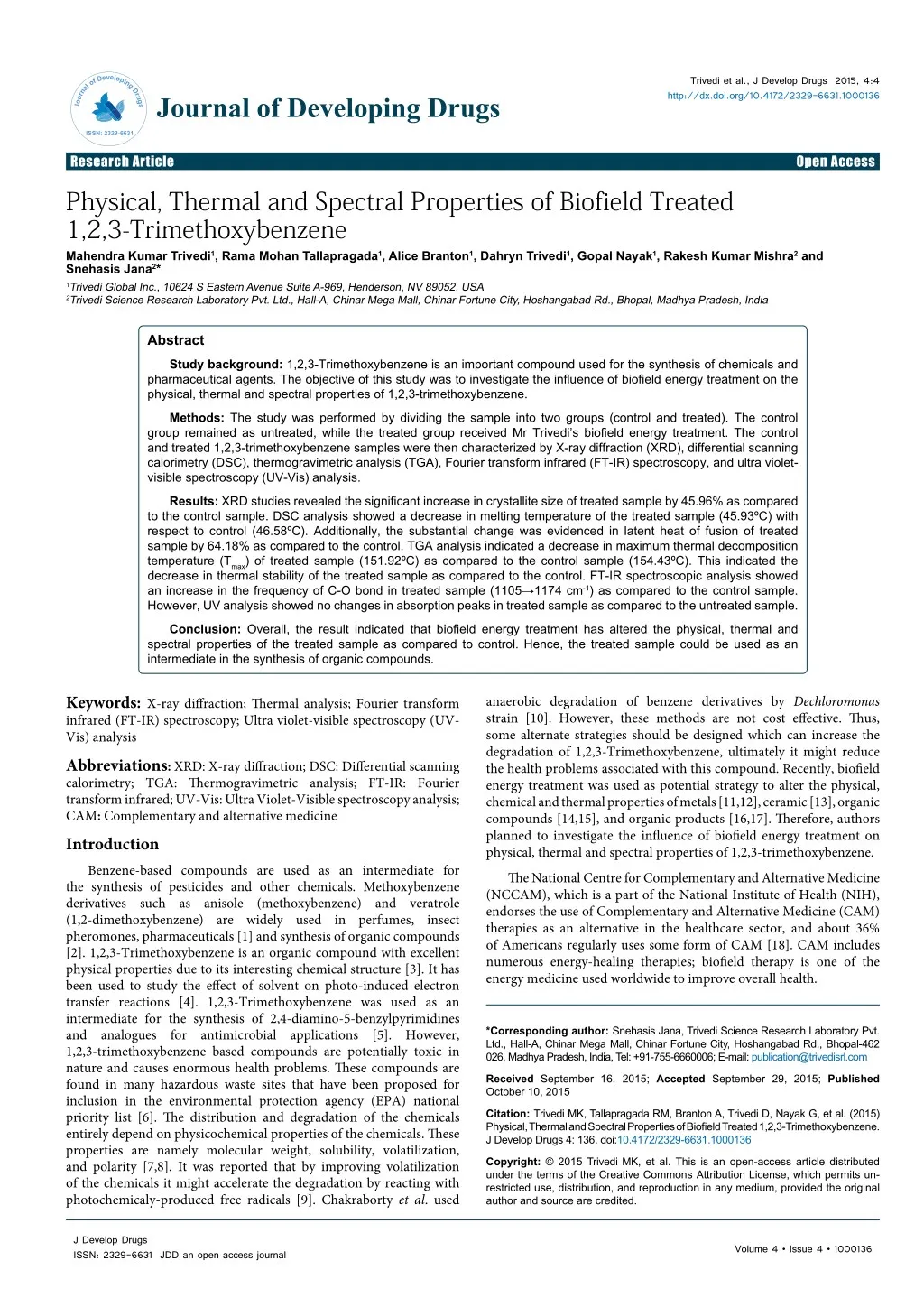 trivedi et al j develop drugs 2015 4 4 http