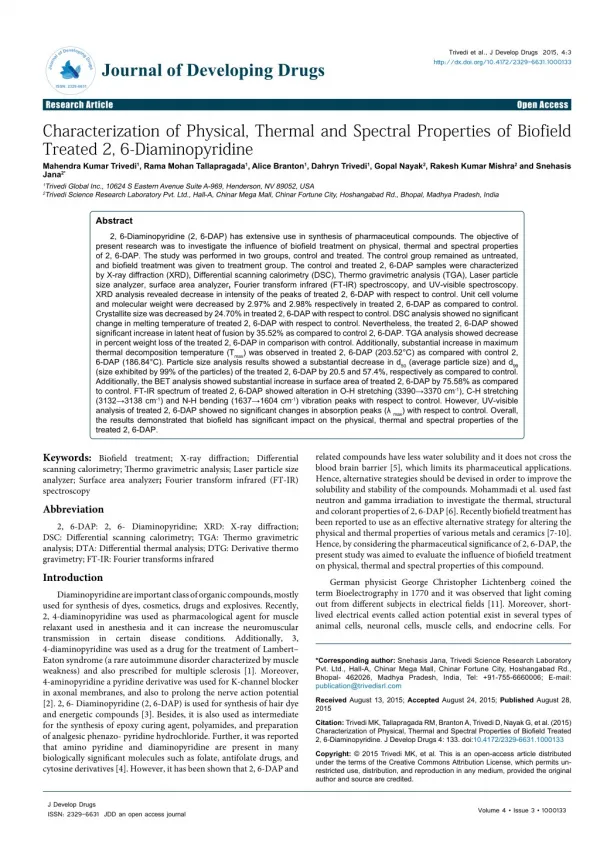 trivedi et al j develop drugs 2015 4 3 http