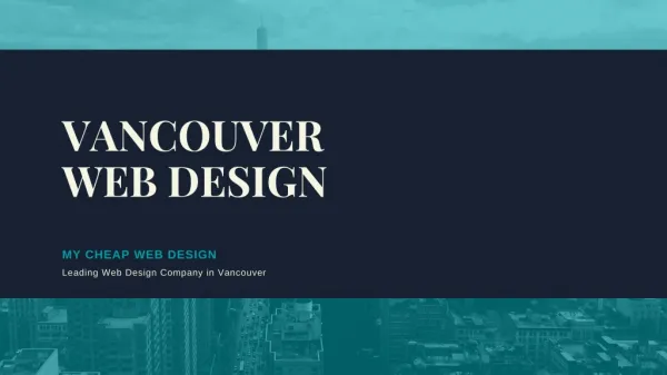 Vancouver Web Design Package For Small Businesses in Vancouver