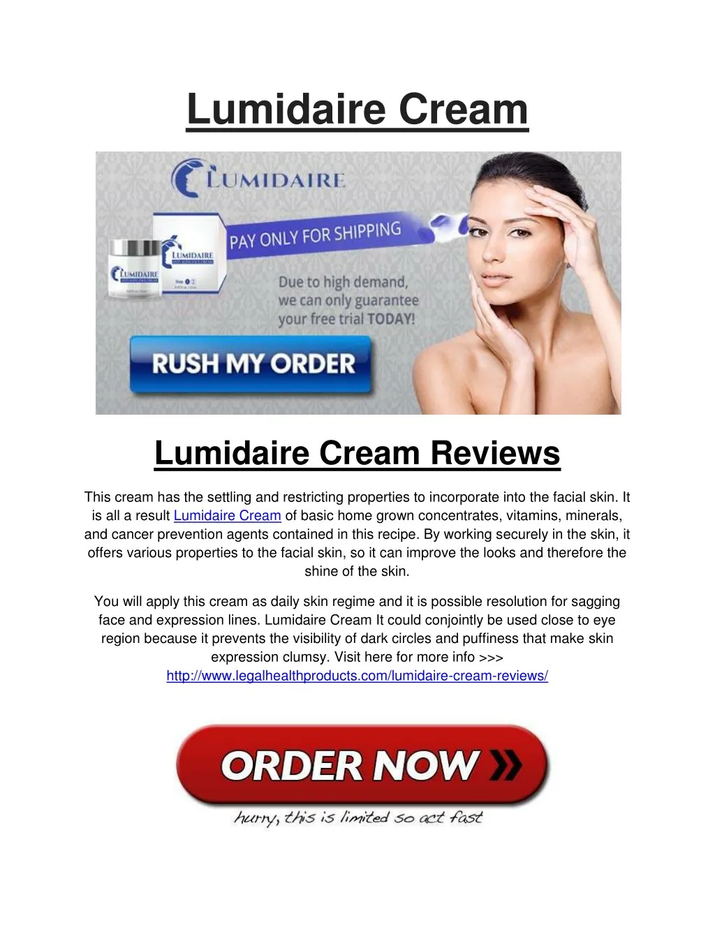 lumidaire cream