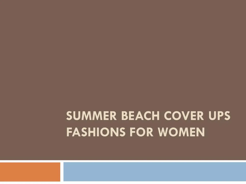 summer beach cover ups fashions for women