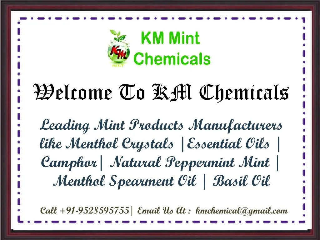 welcome to km chemicals