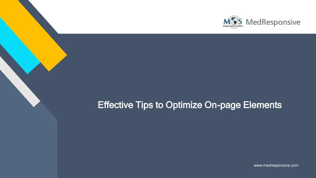 effective tips to optimize on page elements