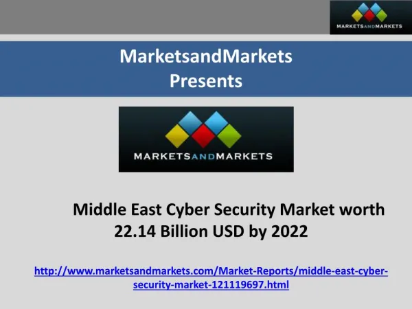 Middle East Cyber Security Market worth 22.14 Billion USD by 2022