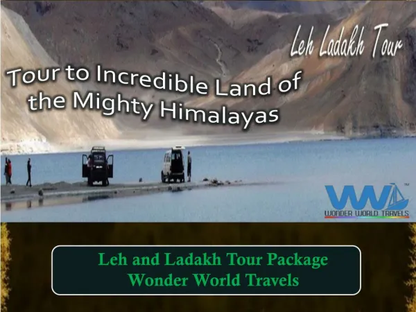 Leh Ladakh Tour Packages From Delhi
