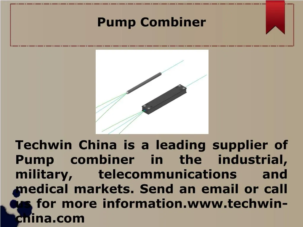 pump combiner