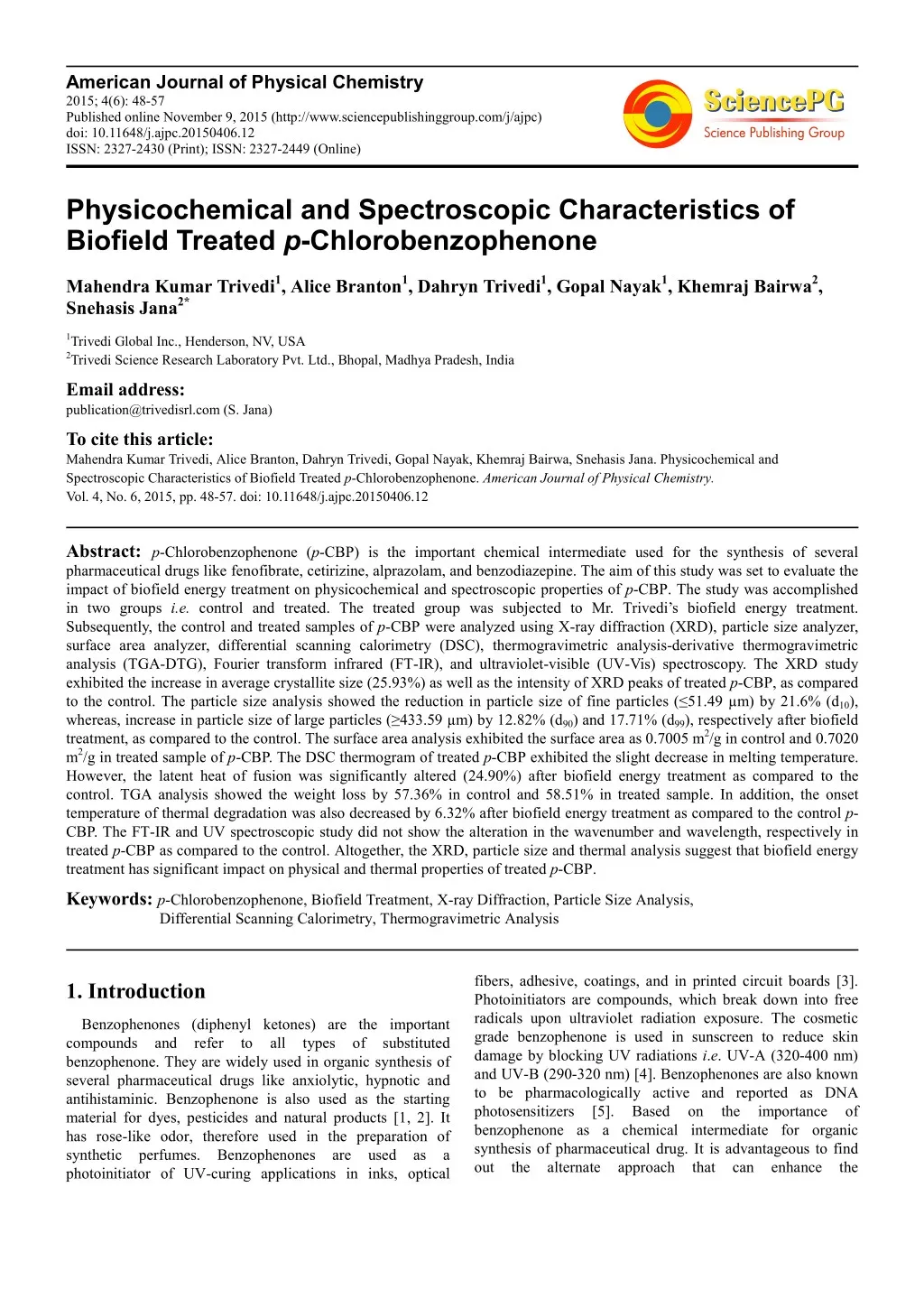 american journal of physical chemistry 2015