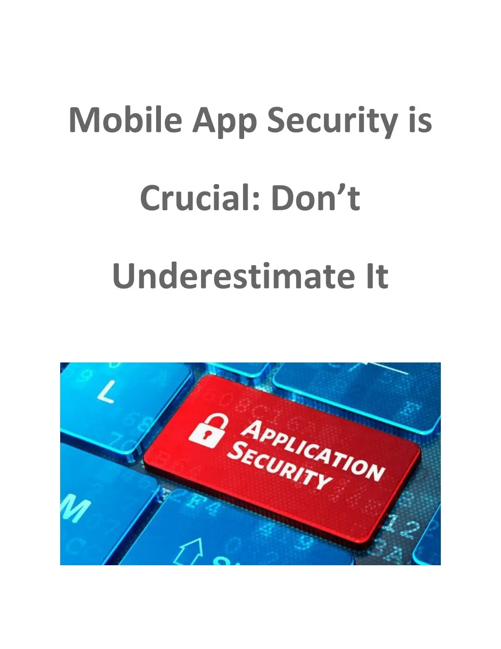 mobile app security is