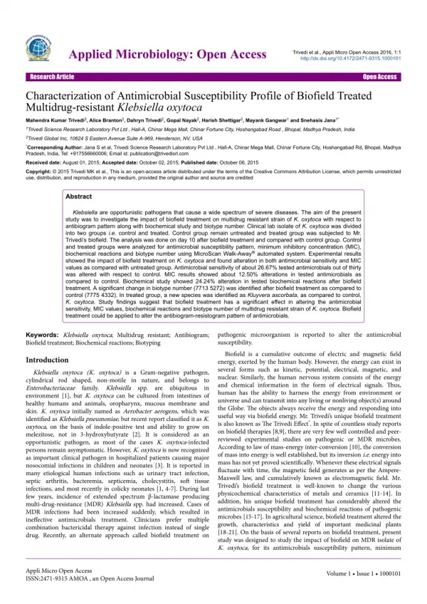 applied microbiology open access