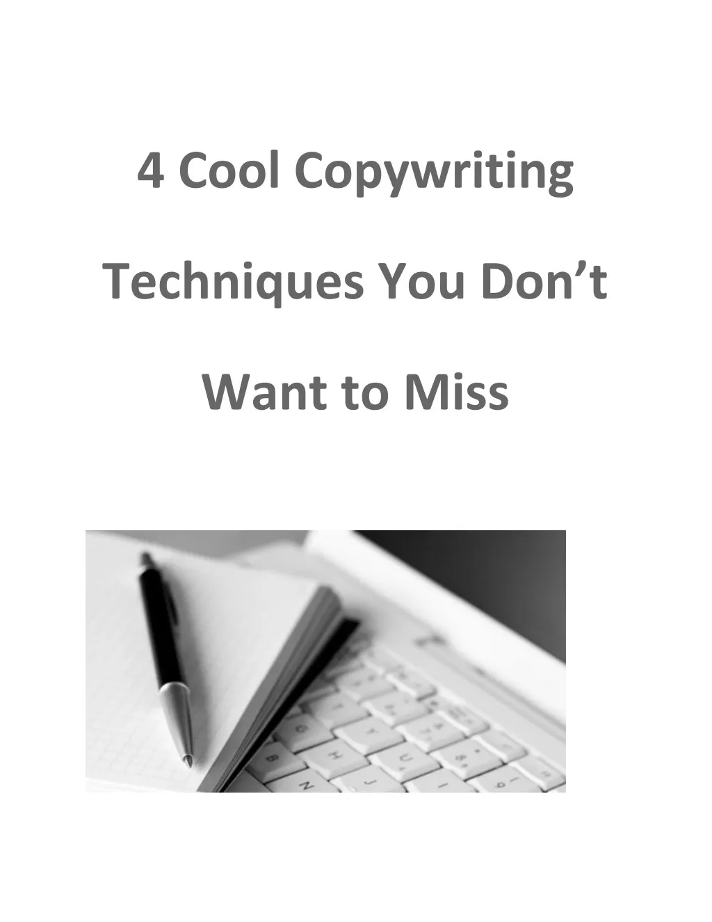 4 cool copywriting