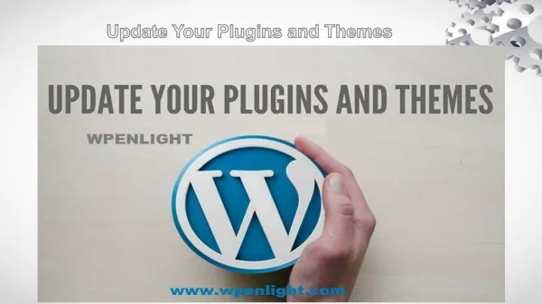 Wordpress website Plugins and Themes update
