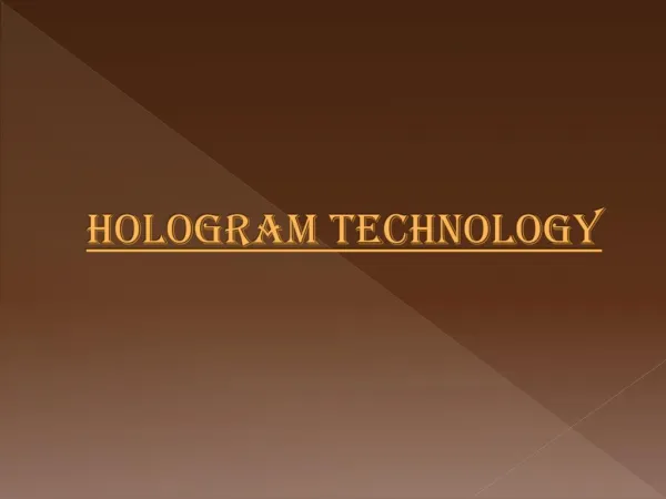 3D Hologram Technology