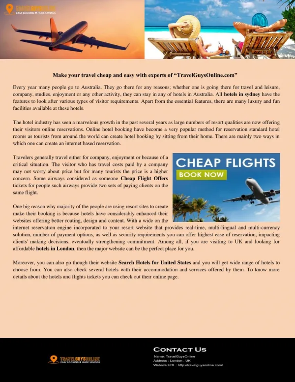 Best cheap flights deals