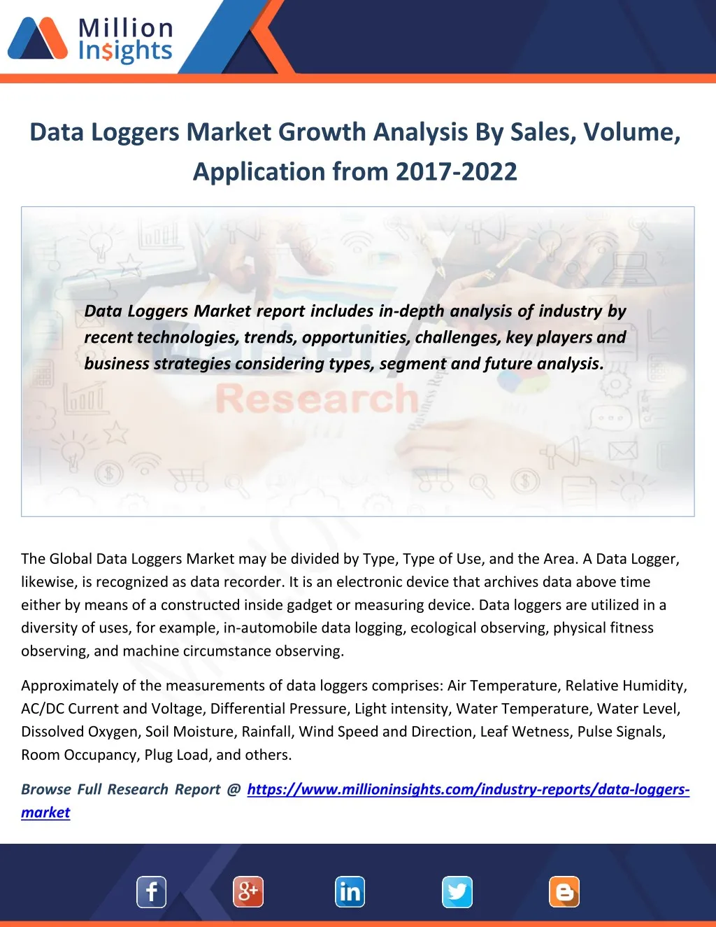 data loggers market growth analysis by sales