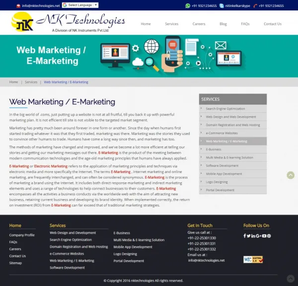 Web Marketing In Mumbai, Thane, India | E-marketing In Mumbai, Thane, India
