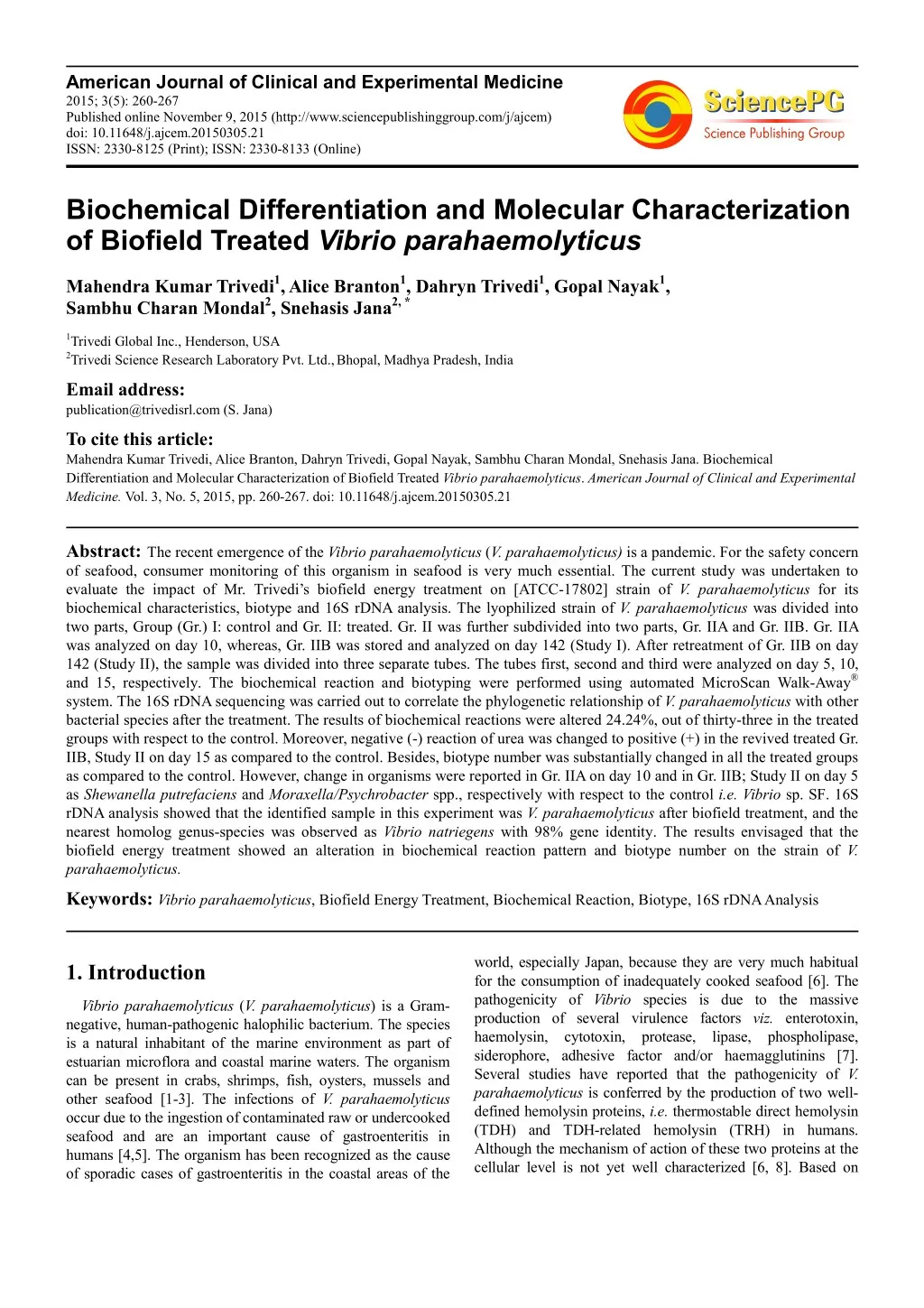 american journal of clinical and experimental