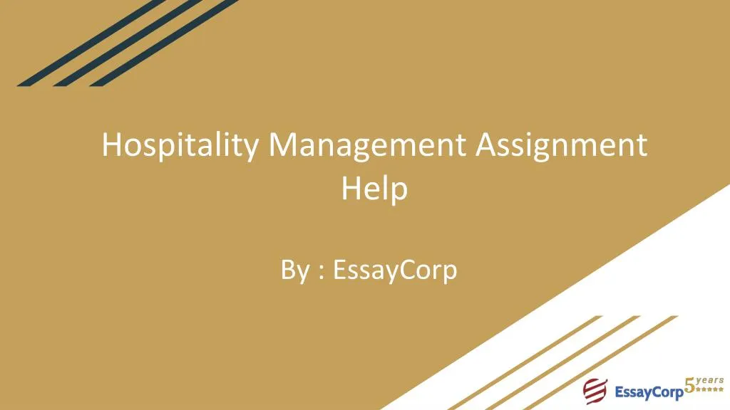 hospitality management assignment help