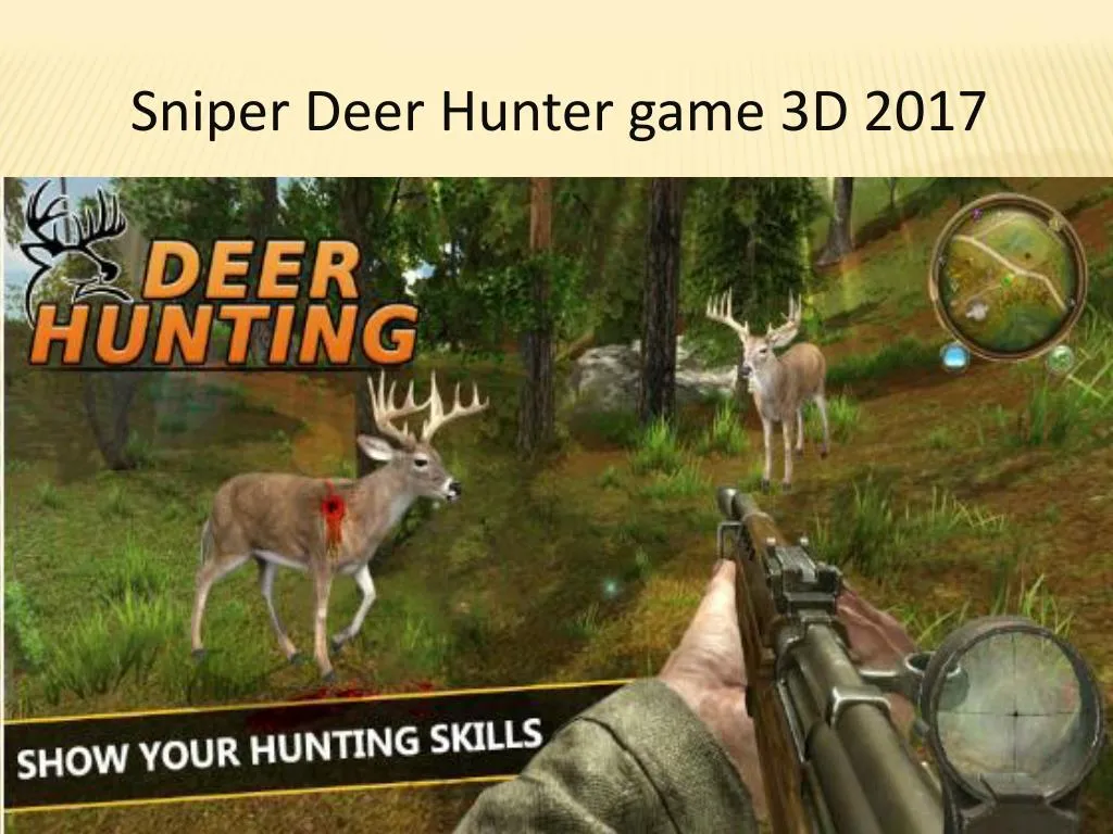 sniper deer hunter game 3d 2017