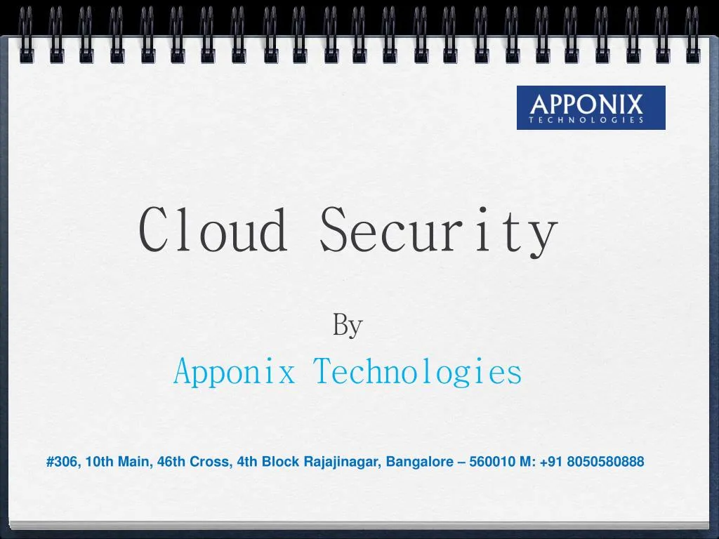cloud security by apponix technologies