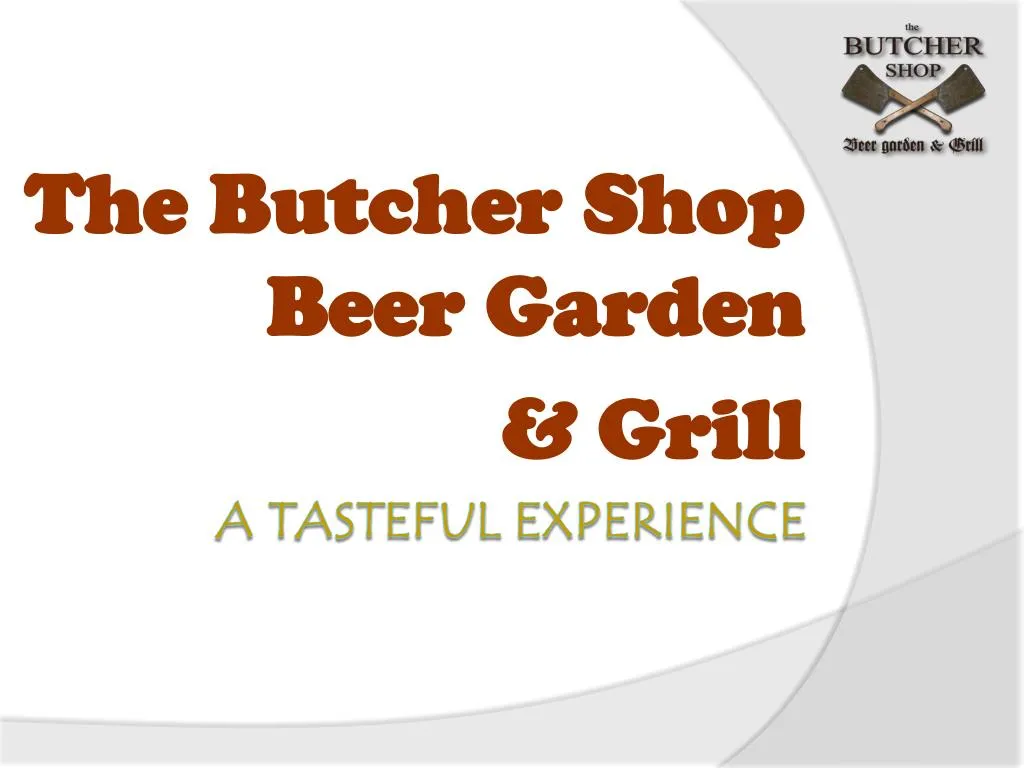 the butcher shop beer garden grill