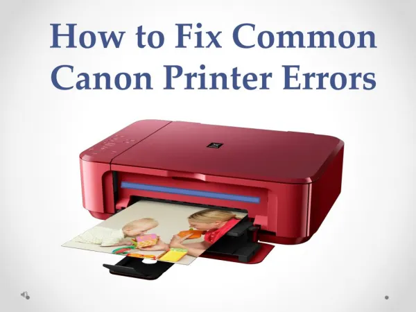 How to Fix Canon Printer Error Codes